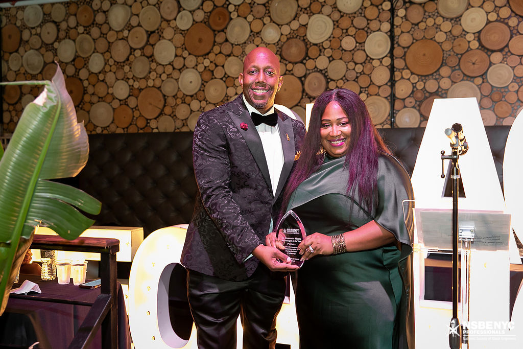 NSBE NYC award presentation during the 2026 Black Tech Honors gala