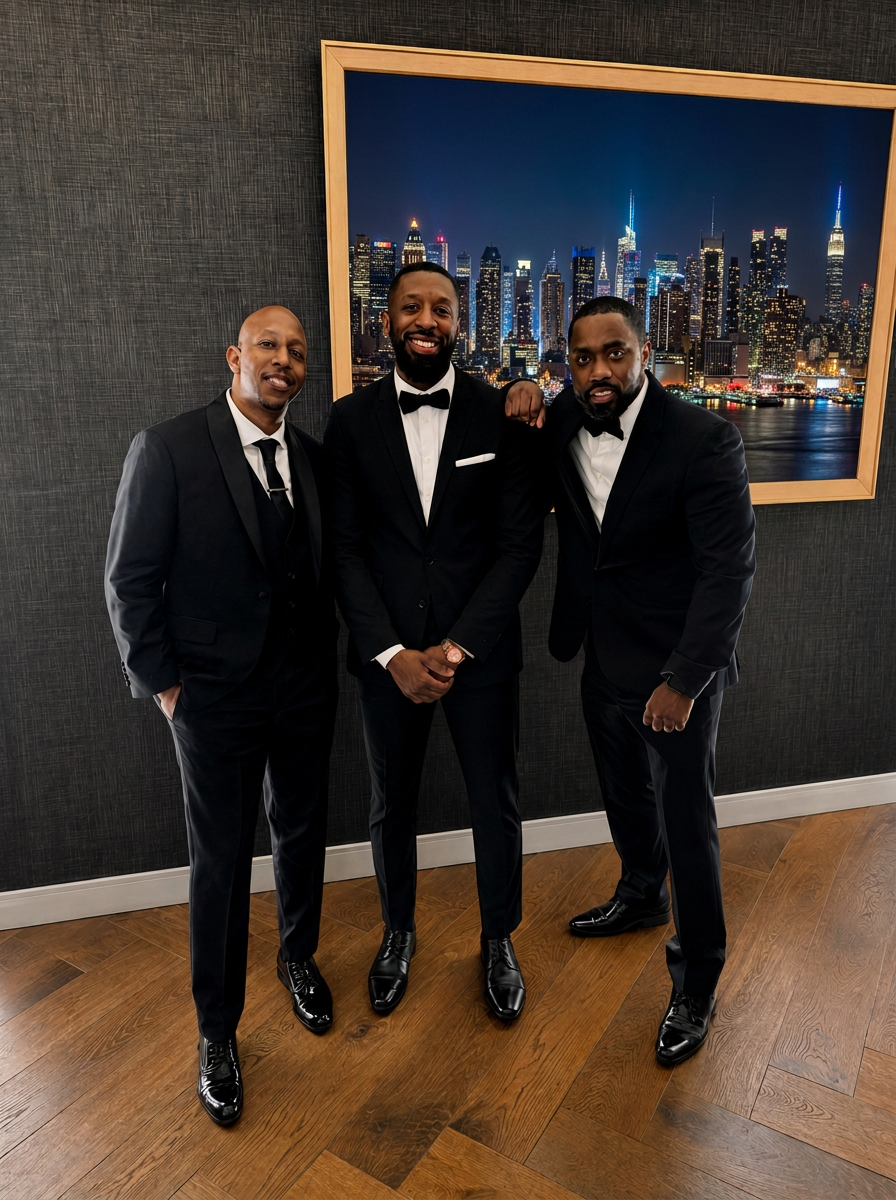 NSBE NYC professionals dressed in black tie at the Black Tech Honors gala